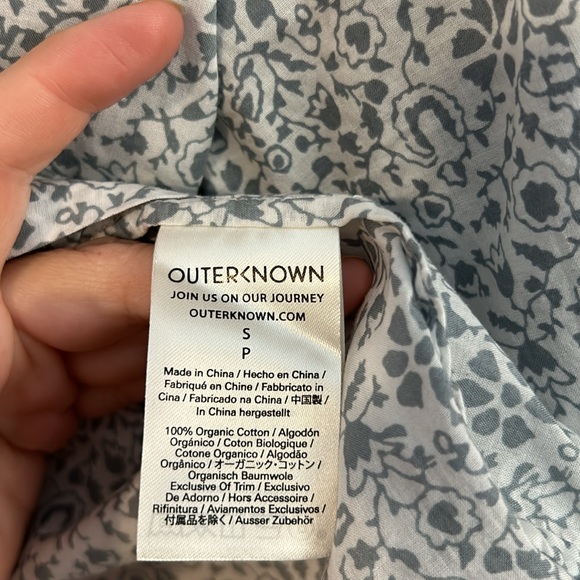 Outerknown Printed Folk Top S - Picture 4 of 6